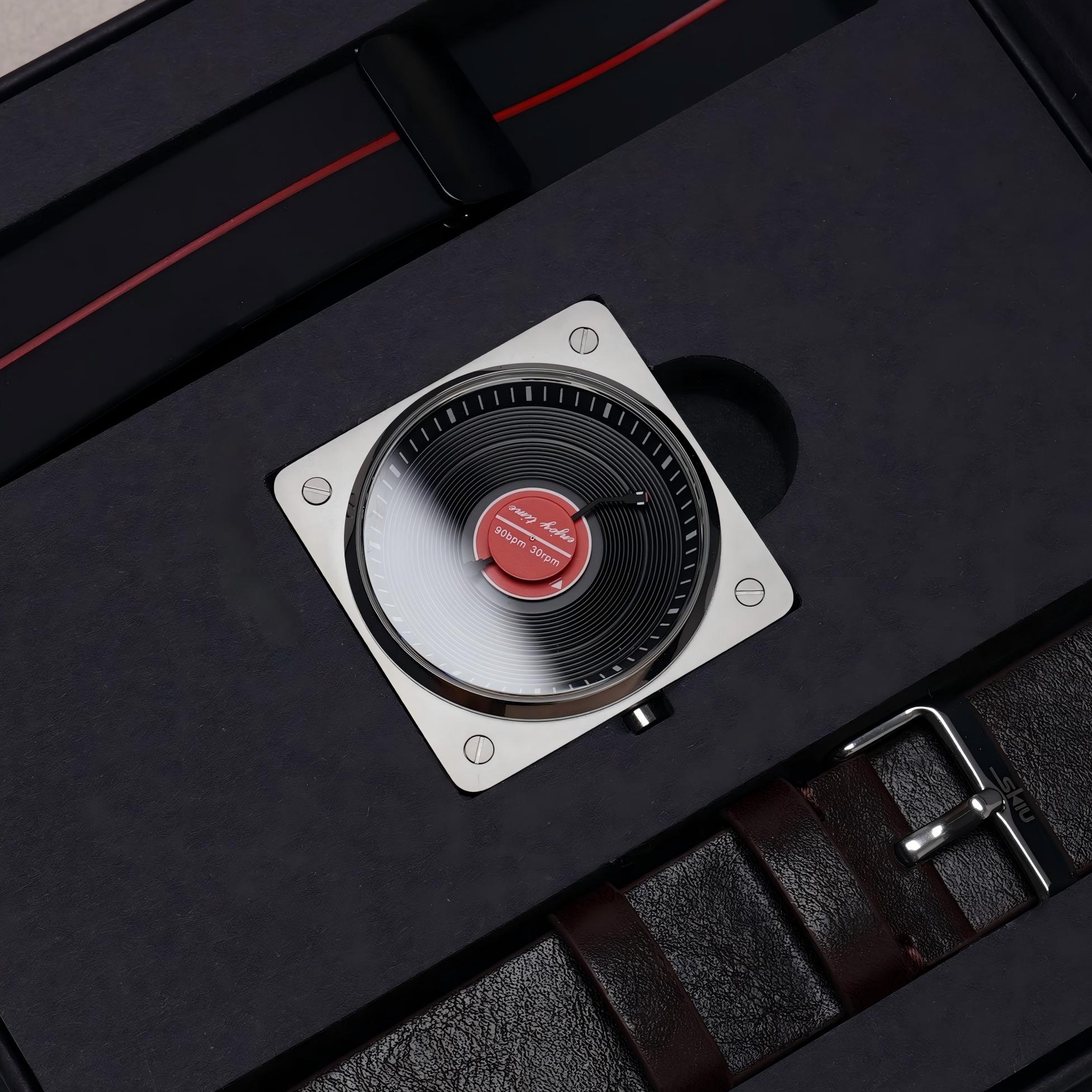 SKU Vinyl Record Quartz Men's  - Vintage Watch Collecting review and price