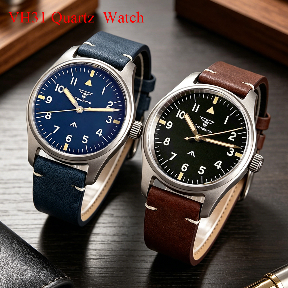 Tandorio 39mm AR Sapphire Tita - Vintage Watch Collecting review and price